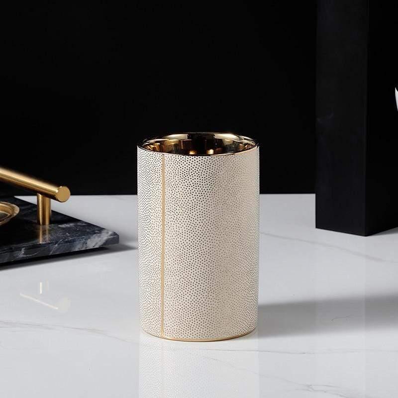 RoyaleGlow Armani Bathroom Accessories Set Elegant 4pcs