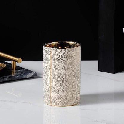 RoyaleGlow Armani Bathroom Accessories Set Elegant 4pcs