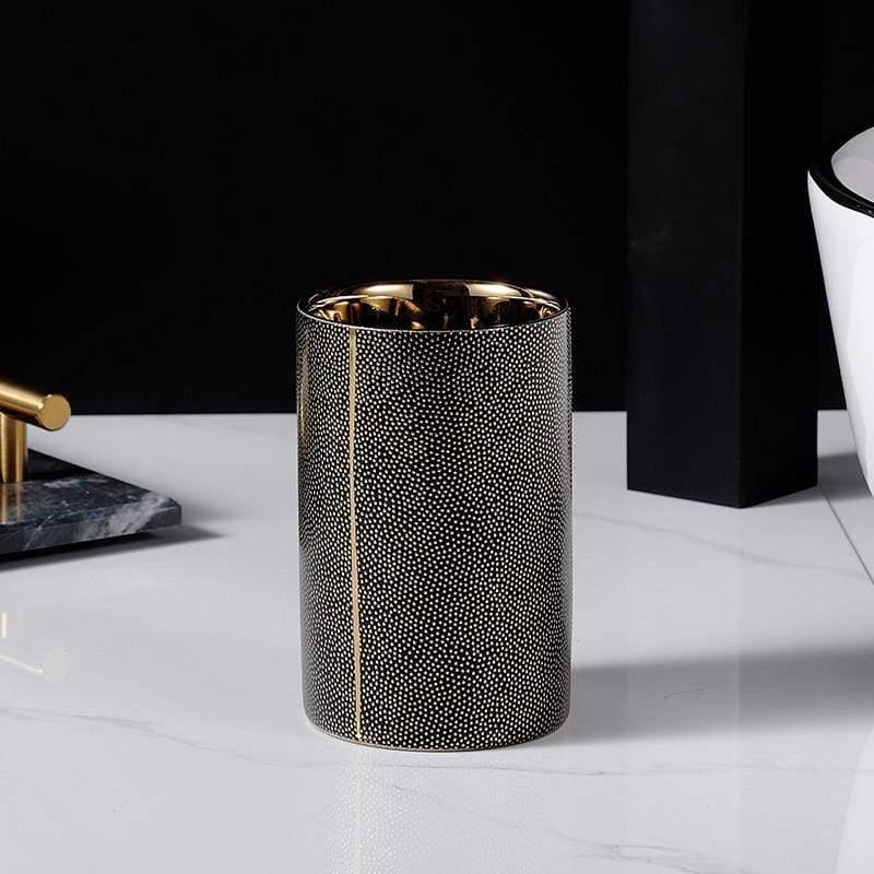 RoyaleGlow Armani Bathroom Accessories Set Elegant 4pcs