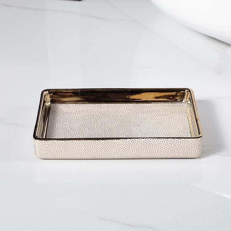 RoyaleGlow Armani Bathroom Accessories Set Elegant 4pcs