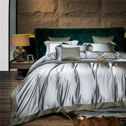 RoyaleGlow Artisan Luxury Duvet Cover Set Egyptian Cotton 1200 TC