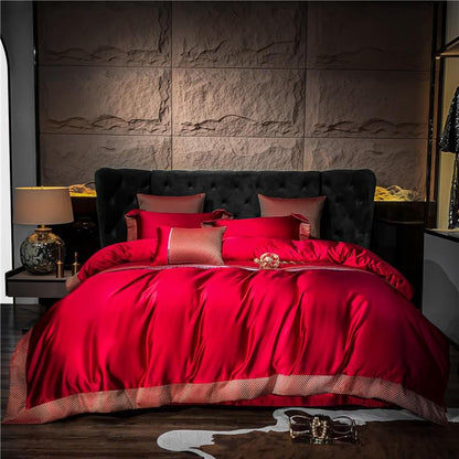 RoyaleGlow Artisan Luxury Duvet Cover Set Egyptian Cotton 1200 TC