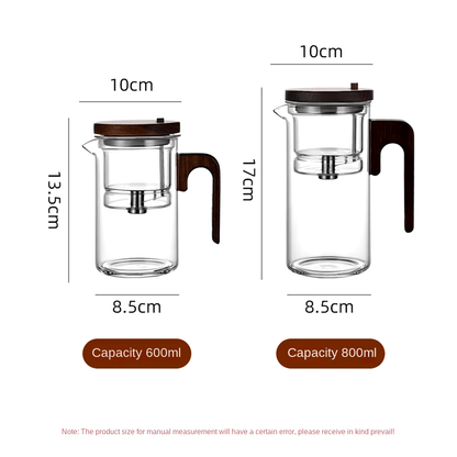 RoyaleGlow Artisan Tea Infuser with Push-Button Release