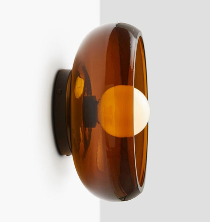 RoyaleGlow Modern Dimmable Wall Sconce with Frosted Glass Shade