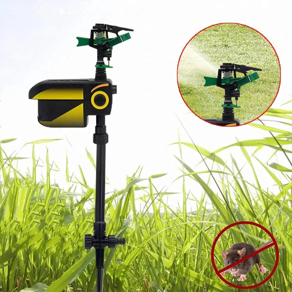RoyaleGlow Automatic Motion-Activated Animal Repellent Garden Sprinkler - Animal Sensor Outdoor Lawn Yard Water Sprinkler