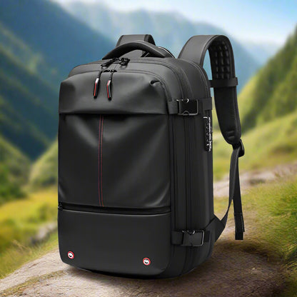 RoyaleGlow Airbak Compression Backpack - Built-in Vacuum System