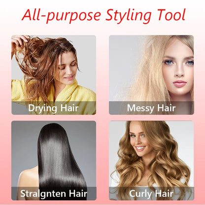 Luxora Rotating Hair Dryer with Interchangeable Brushes
