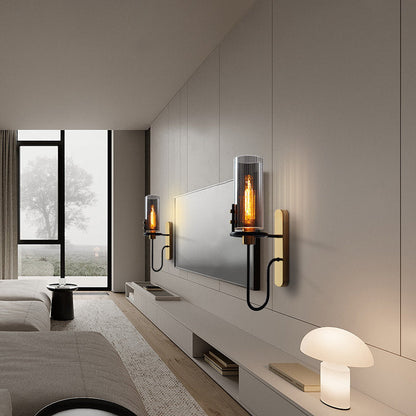 Luxora Nordic Glass Wall Lamp - Modern Indoor Glass Mounted Wall Sconce