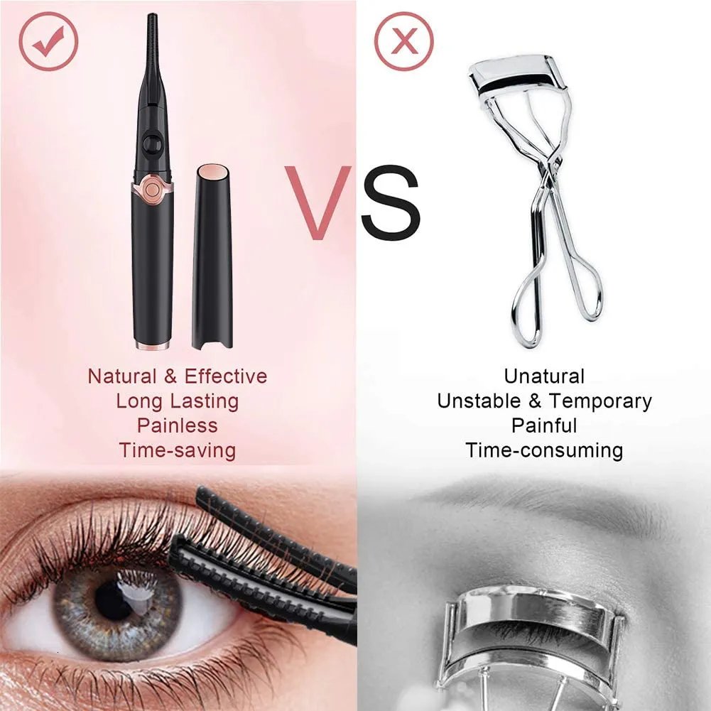 RoyaleGlow Rechargeable Heated Eyelash Curler for Perfect Lashes