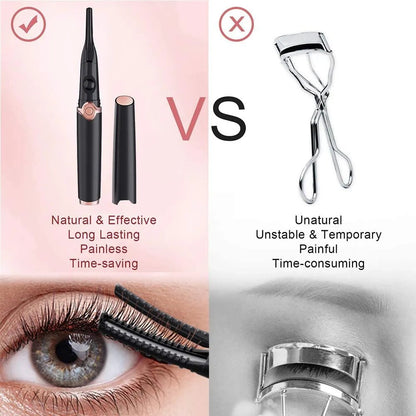 RoyaleGlow Rechargeable Heated Eyelash Curler for Perfect Lashes