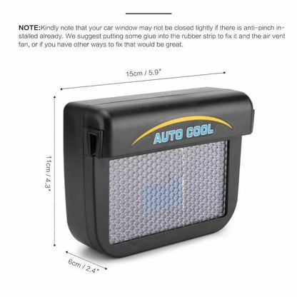 Royaleva Vehicle Solar Powered Car Vent Window Fan