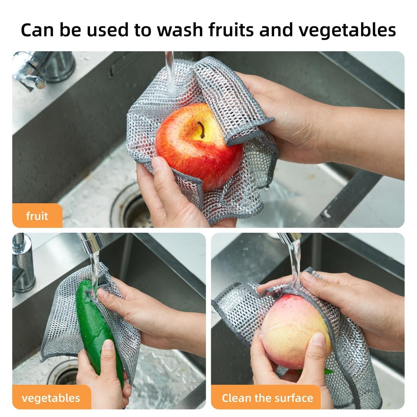 RoyaleGlow 20 Pcs Cleaning Cloths for Scratch-Free Shine