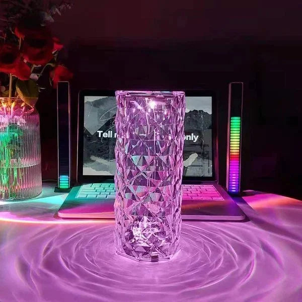 Royallure Sparkling Crystal Touch Lamp - Rechargeable 16 Color LED - Default Title