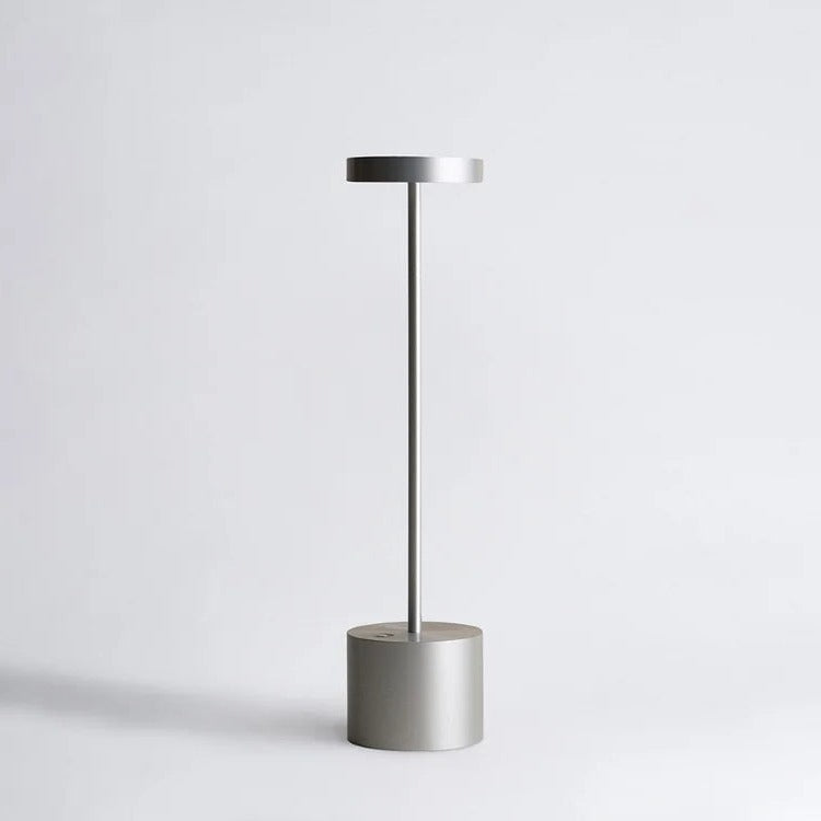 Royaleva Creative LED Cordless Table Lamp - Rechargeable & Waterproof - Silver