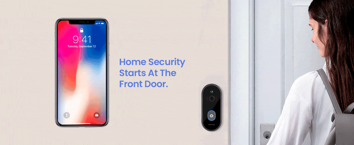 RoyaleGlow Wireless Wi-Fi Video Doorbell with 1080P HD