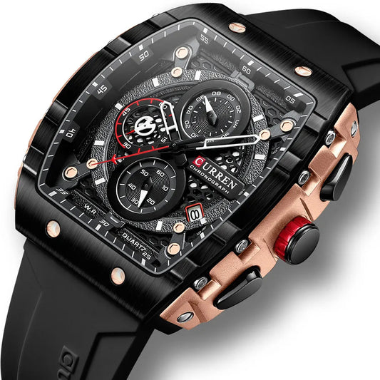 RoyaleGlow Apex Curren Chronograph Elegant Watch for Men