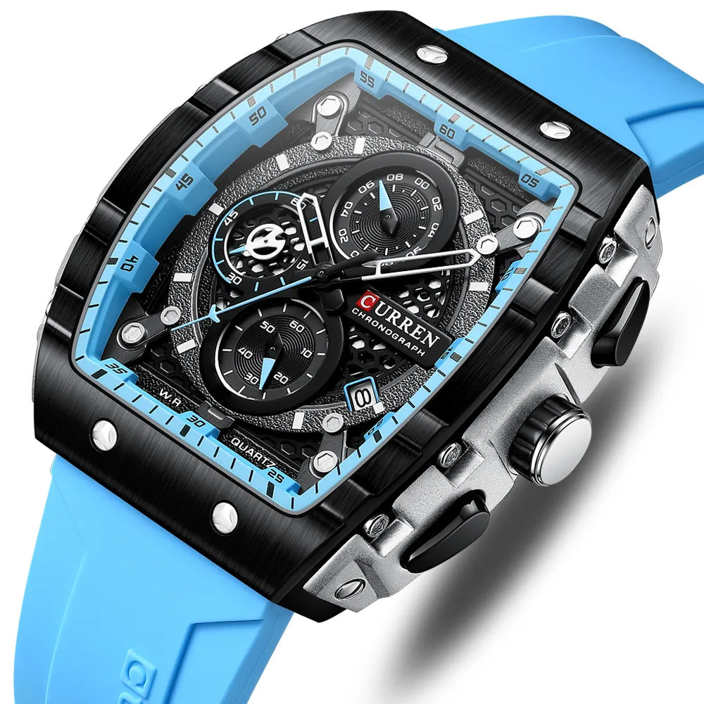 RoyaleGlow Apex Curren Chronograph Elegant Watch for Men