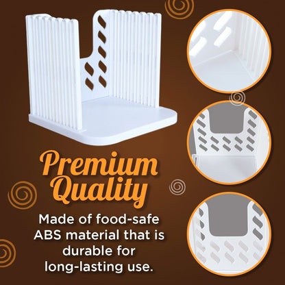 Royallure Premium Bread Slicer with Crumb Catcher - Perfectly Uniform Slices for Toast and More