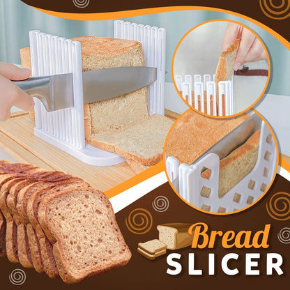 Royallure Premium Bread Slicer with Crumb Catcher - Perfectly Uniform Slices for Toast and More