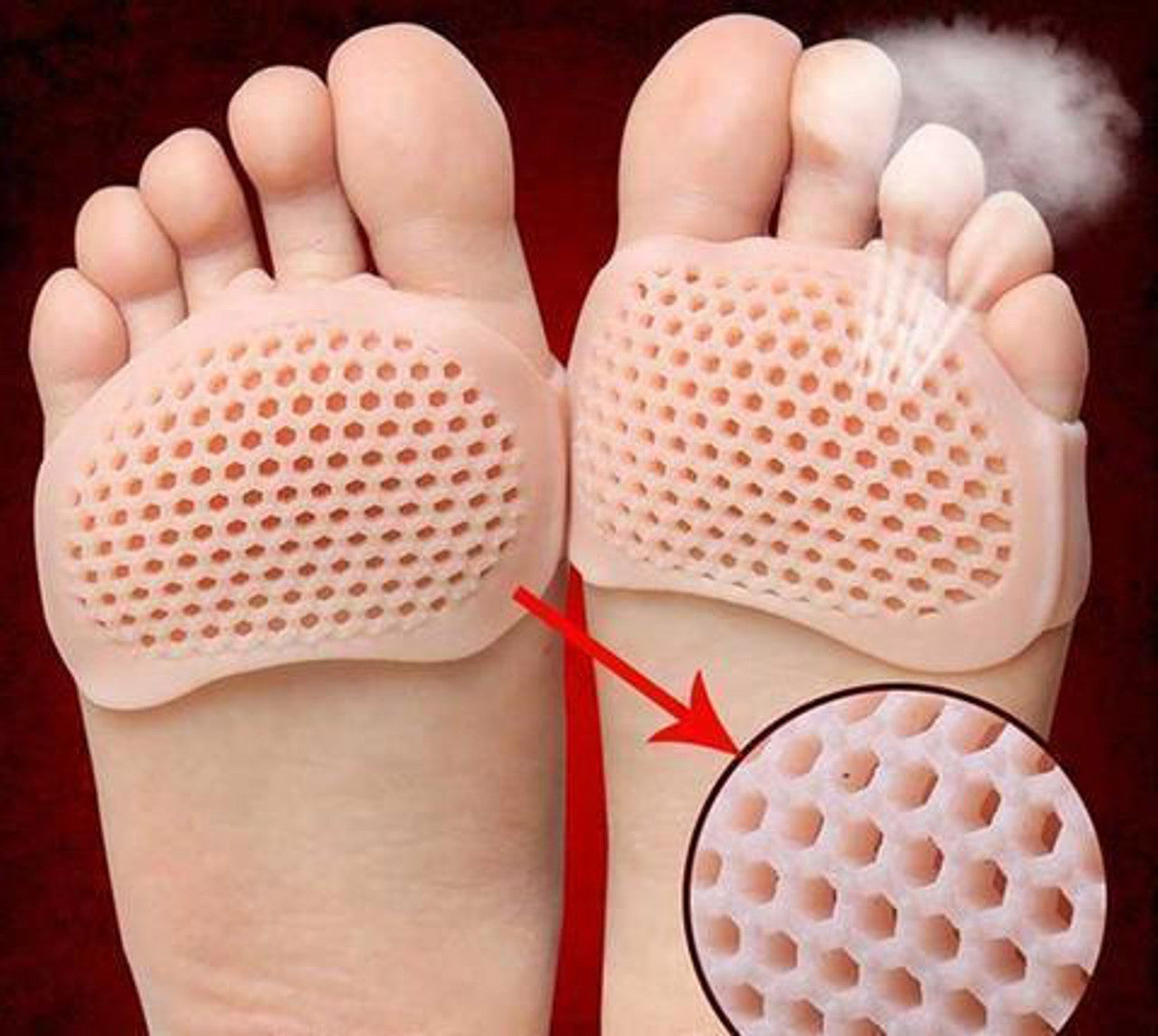 Royaleva Breathable Metatarsal Pads - Set of 2 for Comfort