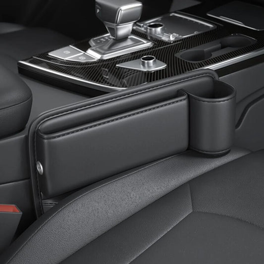 Luxora Car Seat Organizer with Cup Holder - Multifunctional Front Seat Storage Solution