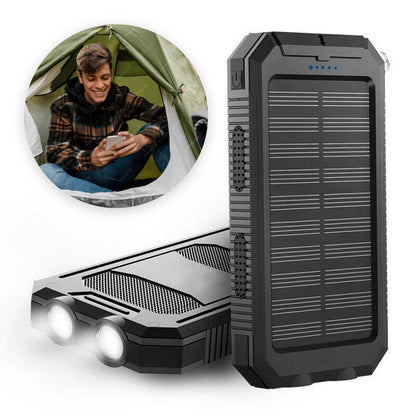 RoyaleGlow 500000 MAH Solar Charger, Waterproof Power Bank, External
