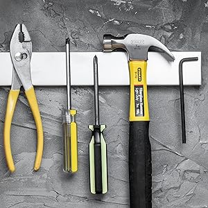Luxora 14 Inch Magnetic Knife And Tools Holder Silver