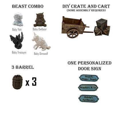 RoyaleGlow Medieval AlleyWorld Bookshelf Insert Box