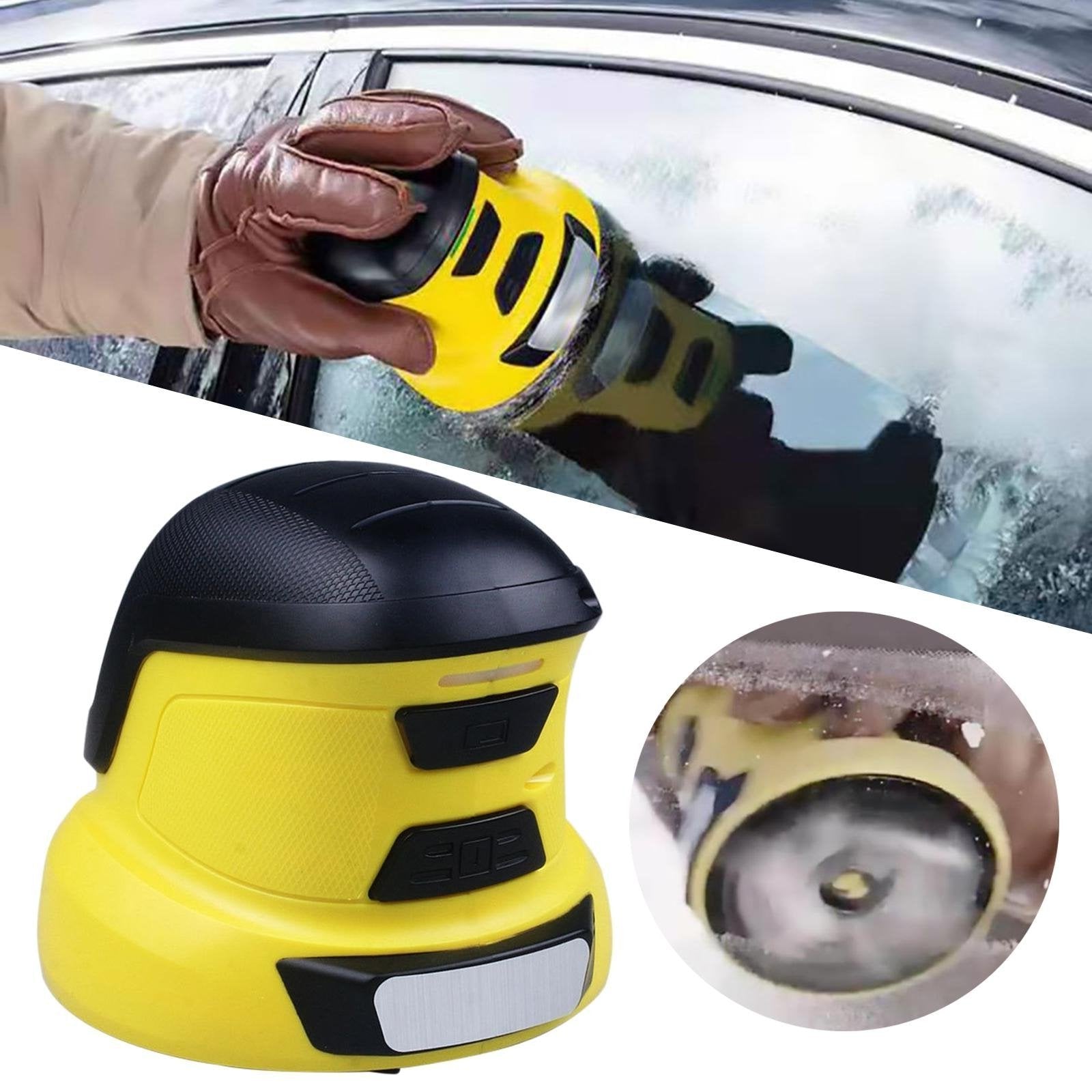 LuxRoyale Anti-Freeze Electromagnetic Car Snow Removal Device - USB Rechargeable Electric Ice Scraper