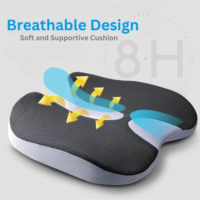 Luxora Ergonomic Soft Memory Foam Car Seat Cushion