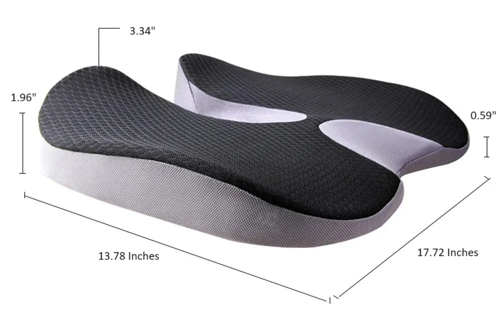 Luxora Ergonomic Soft Memory Foam Car Seat Cushion