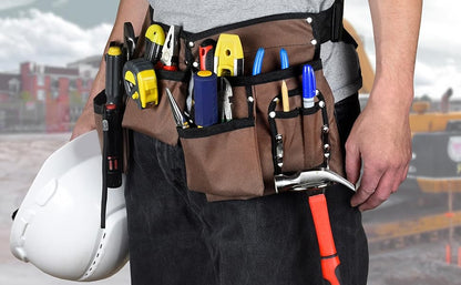 Royaleva Heavy Duty Tool Belt with 11 Pockets Adjustable
