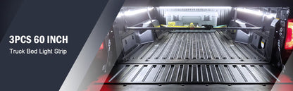 RoyaleGlow Cargo Pickup Truck Truck Bed Lights 60 Inch Strip