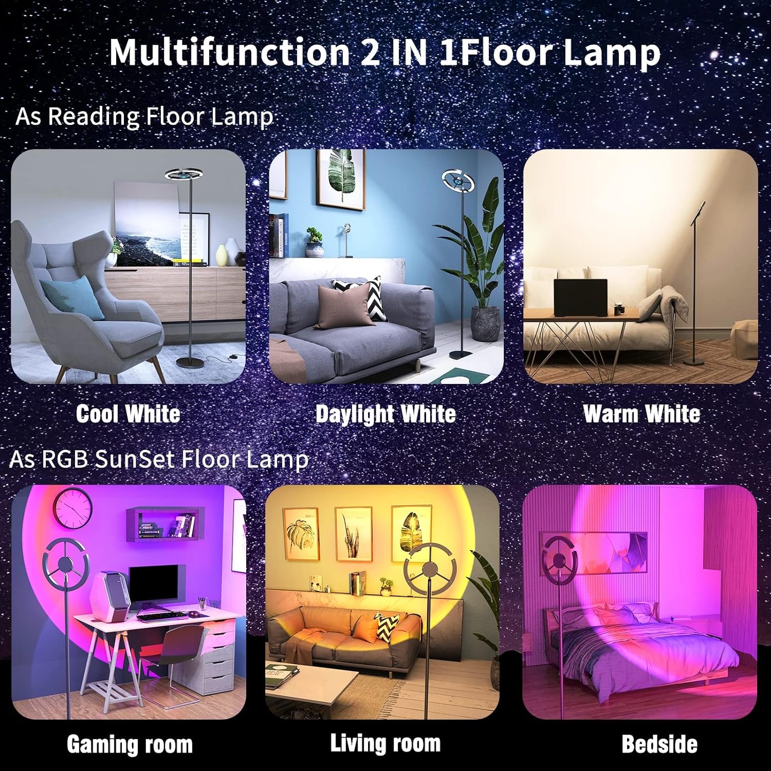 Transform Your Space with the 3-in-1 Sunset Lamp - Default Title