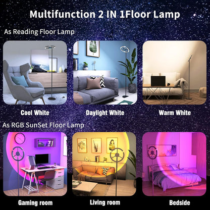 Transform Your Space with the 3-in-1 Sunset Lamp - Default Title