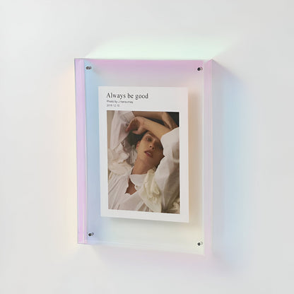 Luxora AcryGlow – Transparent Photo Frame with Modern Minimalist Design