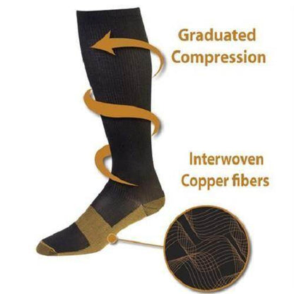 Royaleva Copper Compression Socks (7 Pairs) for Women & Men-Workout And Recovery