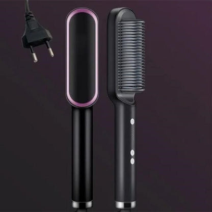Luxora Crown n' Glory Hair Straightening Brush for All Hair Types