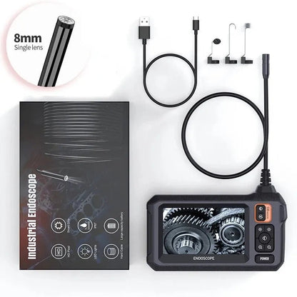 Luxora Industrial Endoscope Inspection Camera – 1080p Hd With 4.3-Inch Display Adjustable Lens