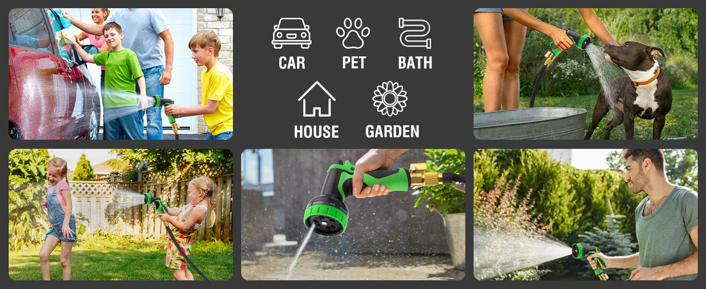 Royaleva Expandable Garden Hose With 10 Functions Spray Nozzle
