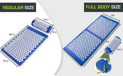 RoyaleGlow Acupuncture Mat with Neck Pillow for Pain Relief