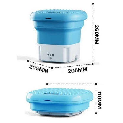 Royaleva Mini Folding Washing Machine for Travel Convenience