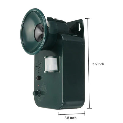 RoyaleGlow 5000sqft 9v Dc Ultra Sonic Cordless Pest Animal Repeller Outdoor Safely Repel Various Animal