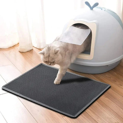Luxora Cat Litter Mat with Honeycomb Design for Easy Cleanup