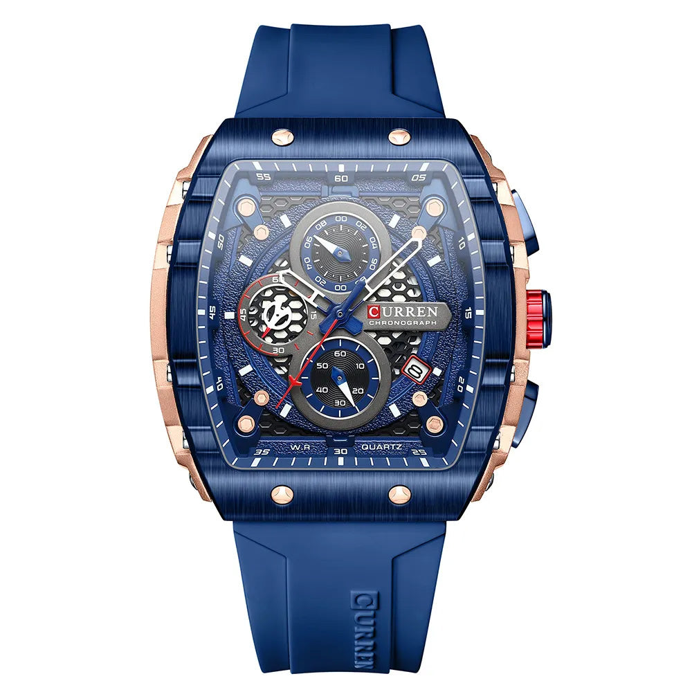 RoyaleGlow Apex Curren Chronograph Elegant Watch for Men