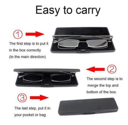 Royaleva Compact Mens & Ladies Folding Reading Glasses