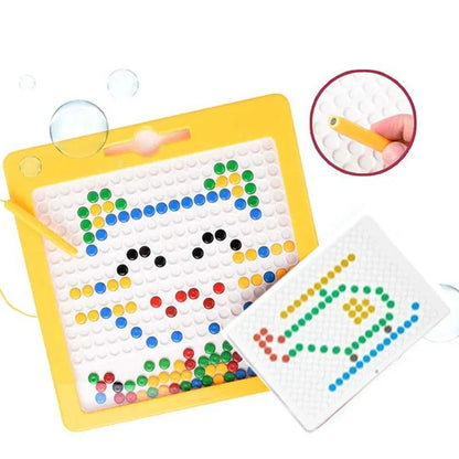 RoyaleGlow Large Magnetic Drawing Pad for Kids Montessori Magnetic Dots Board
