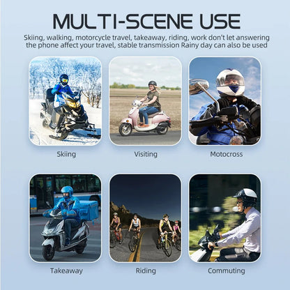 Luxora Bluetooth For Motorcycle Helmet With 30 Hours Talk Time