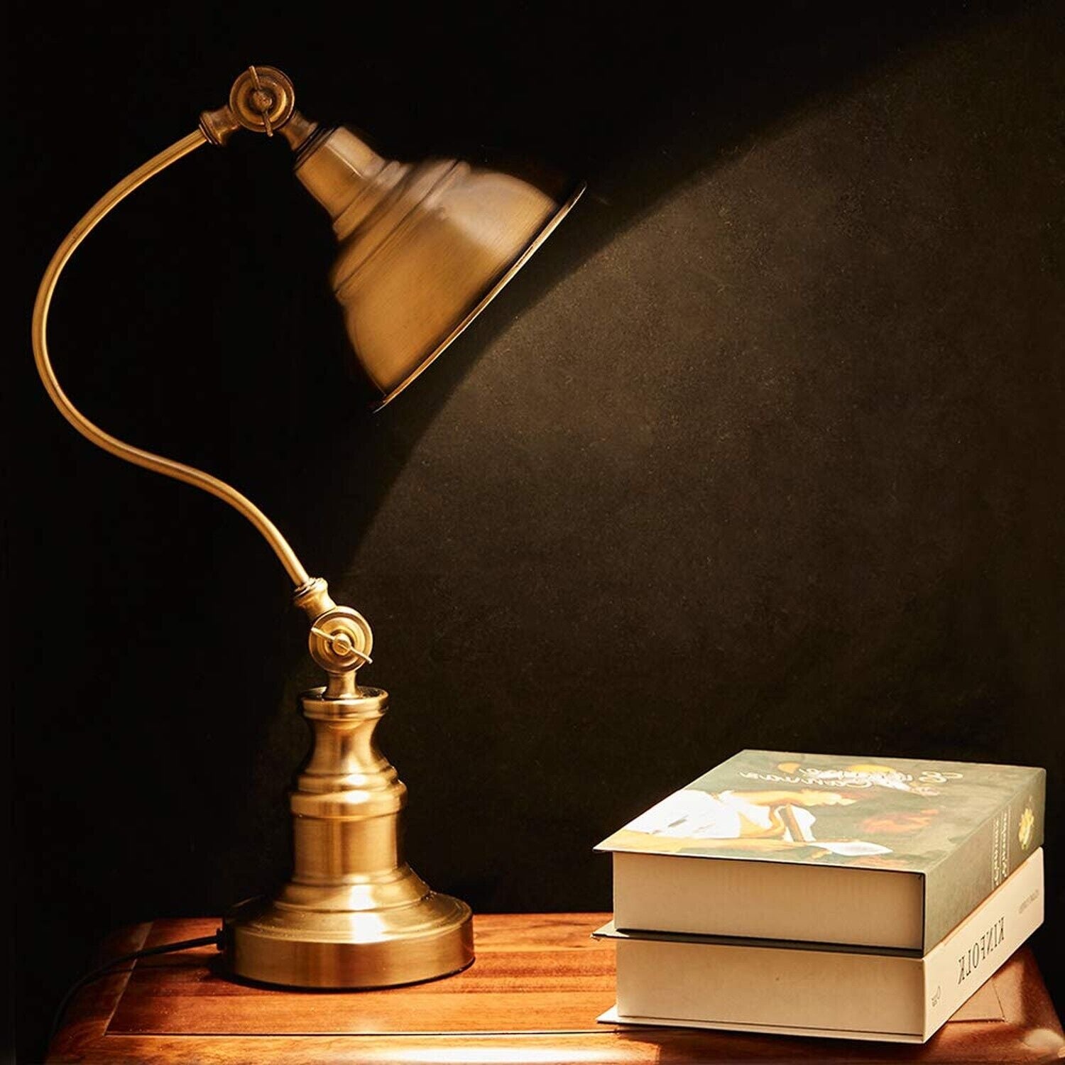 Brass Desk Lamp - Touch of Vintage Elegance with a Brass Desk Lamp - Default Title