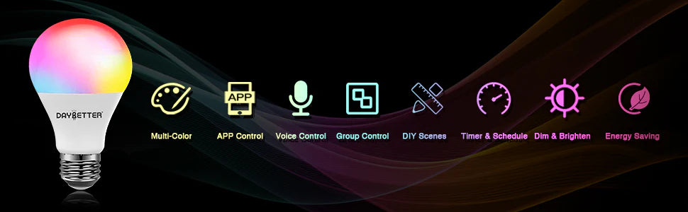 Luxora WIFI Led Smart Light Bulbs with 16 Million Colors
